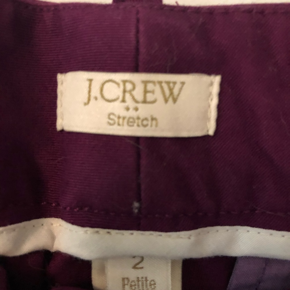 Jcrew Purple Work Stretch Pants - image 3